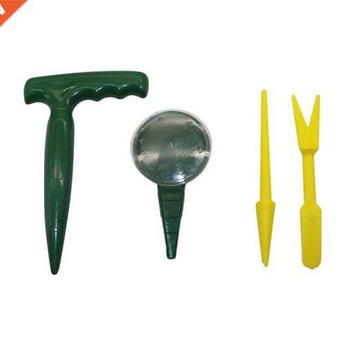 Soil Puncher Seed Sower and Plant migration tool kit Garden