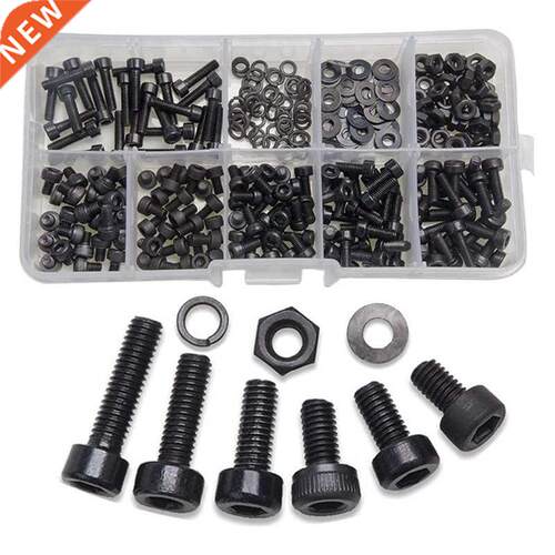 00 Pcs Nuts Bolts Set Hex Bolts Nut and Washer Assortment S