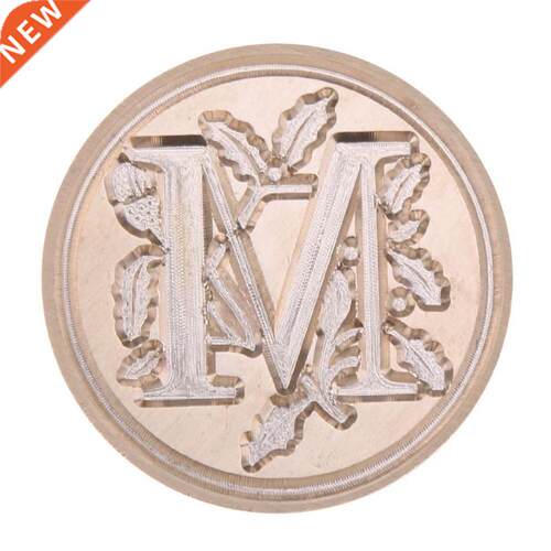Retro Flower Letter Envelope Sealng Wax Copper Seal Stamp A