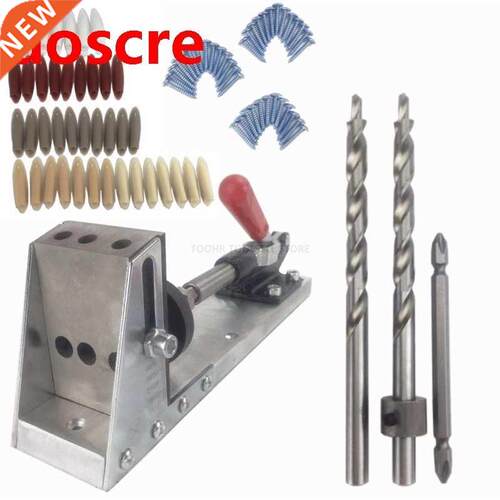 Woodworking Pocket Hole Jig System Guide Inclined Hole Drill