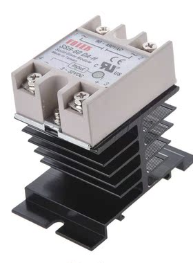 DC to AC SSR-60DA-H AC 90--480V 60A Phase Solid State Relay