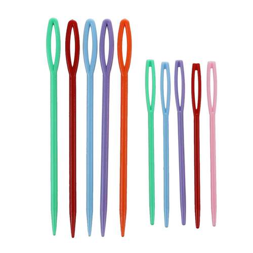20/10pcs 2 Size Small Large Children's Plastic Needles f