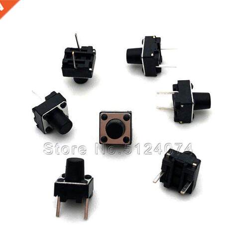 100pcs/lot 6*6*7MM 2pin touch switch short pin micro switch