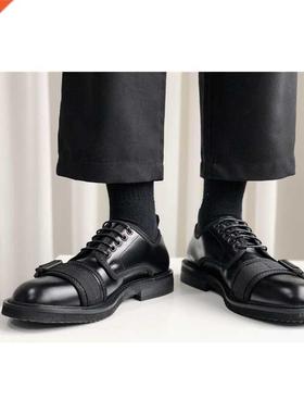 Specal Desgn Young Men ndy Oxfords Lace-up Round Toe Pu Le