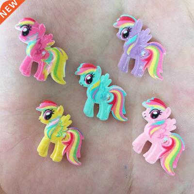 10PCS Resin Hand-paint Cute Horse Flatback Stone Child Scrap