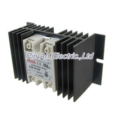 DC-AC Solid State Relay SSR-40DA 40A 3-32V DC 24-380V AC + A