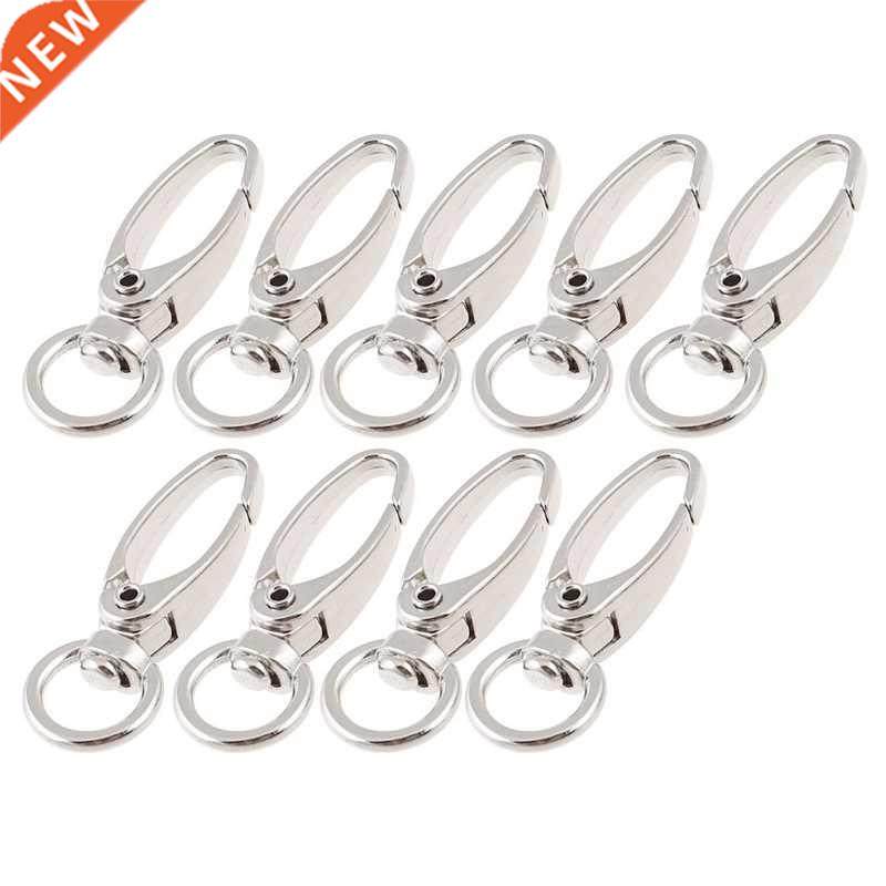 D Swivel Trigger Hooks Key Ring Lobster Clasps 9 Pcs
