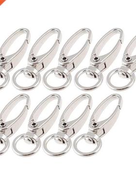D Swivel Trigger Hooks Key Ring Lobster Clasps 9 Pcs