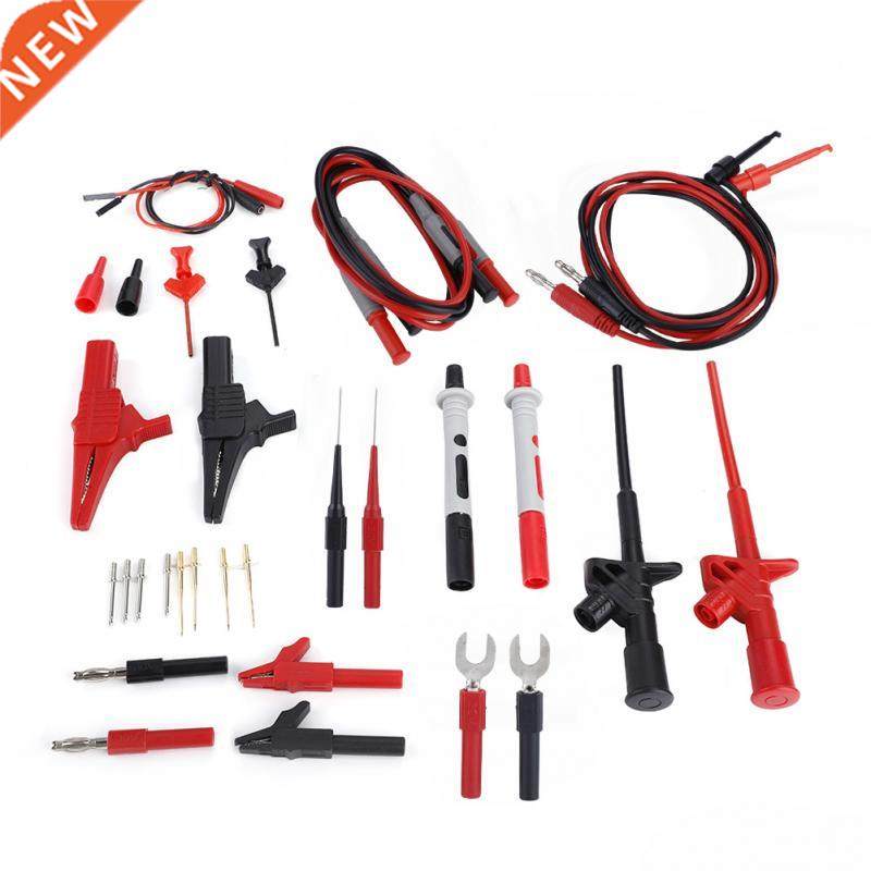 Multimeter Test Lead Probe Cable Kit 4mm Banana Plug Male Co