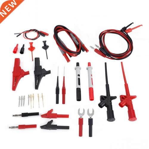 Multimeter Test Lead Probe Cable Kit 4mm Banana Plug Male Co