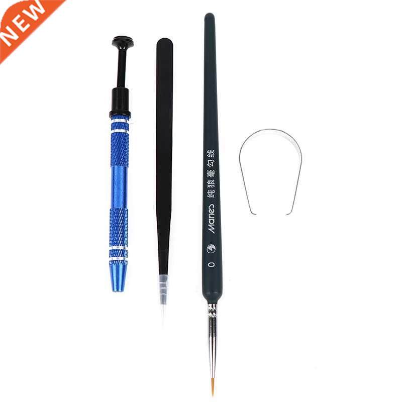 4pcs/set Lube Brush Tweezer Switch Stem Holder Lube Tool Col