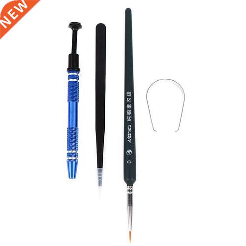 4pcs/set Lube Brush Tweezer Switch Stem Holder Lube Tool Col