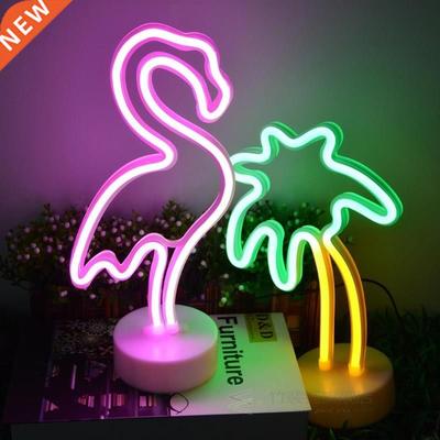 Rainbow Led Neon Signs Light USB 12V Flamingo Unicorn Weddin