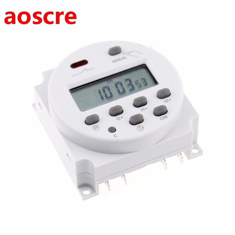 CN101 Digital Round LCD Power Programmable Timer Time Relay