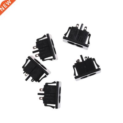 5Pcs Male 2 Pins AC250V 2.5A IEC320 C8 Power Inlet Socket P