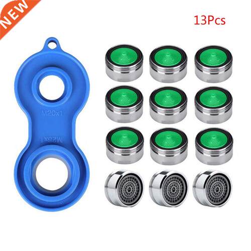 1 Set Water Saving Faucet Aerator with Wrench Jet Regulator