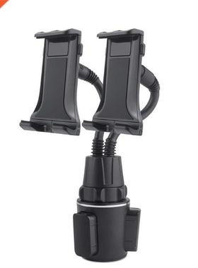 Universal 2in1 Dual Tablet Holder Car Cup Holder Phone Stand