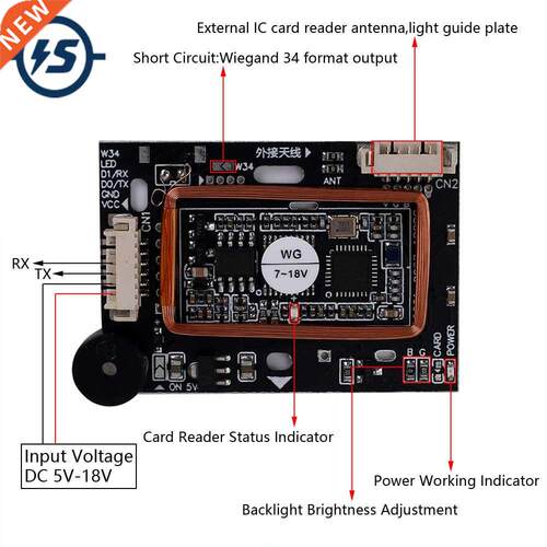 Access Control Card Reader ID and IC Card Dual Frequency Rea