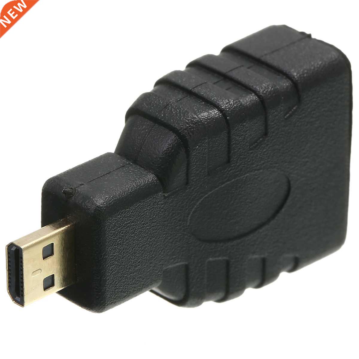 1pc New Arrival Micro HDMI-compatible Cable Converter Black