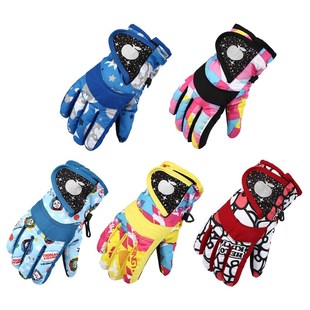 Winter Warm Snowboarding Ski Gloves Children Kids Snow