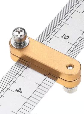 Steel Ruler Positioning Block Woodworking Scribe Drawing Mar