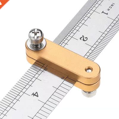 Steel Ruler Positioning Block Woodworking Scribe Drawing Mar