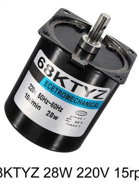 Permanent Magnet Synchronous Gear Motor 68ktyz Ac 220v 28w