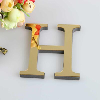 1PC High Quality 26 English Letters DIY D Mirror Acrylic Wa