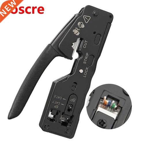 Network Cable Crimper RJ45 Crimp Tool Cutter Stripper for Rj