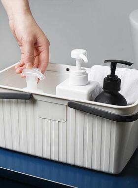 Basket Home Plastc Makeup-Organzer Holdercontaner-Box Han