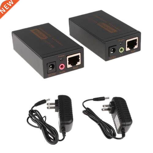 100m 28ft VGA Video Audio Extender Over Single RJ45 CAT5e/6