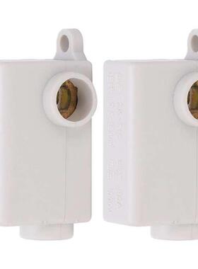 2Pcs Inline Junction Connector Box T-Type Terminals Cable Wi