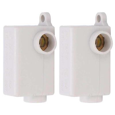 2Pcs Inline Junction Connector Box T-Type Terminals Cable Wi