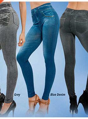 2021 Women's Spring and Summer Tight Imitation Jeans