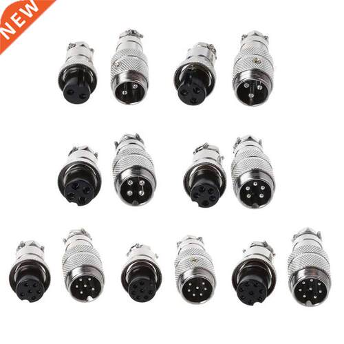 Gx16 Butting Aviation Male Connector Female Plug 2/3/4/5/6/7