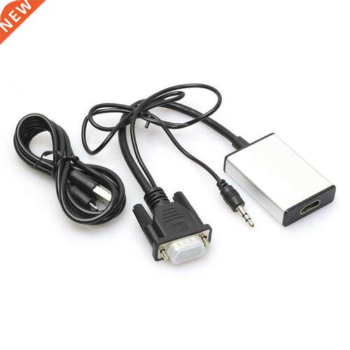 VGA To HDMI Output 1080P HD + USB Audio TV AV HDTV Video Cab
