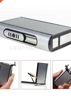 Pocket Aluminum Cigarette Case Automatic Ejection Holder Met