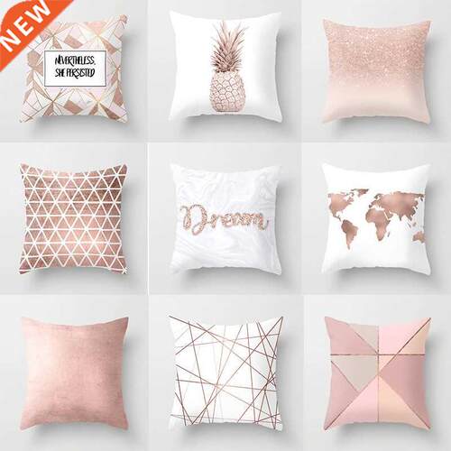 Nordc Style Plant Letter Flower Geometrc Sofa Cushon Pll