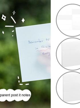 Transparent 100 Sheets Useful Warm Tips Memo Pad PET Notes P