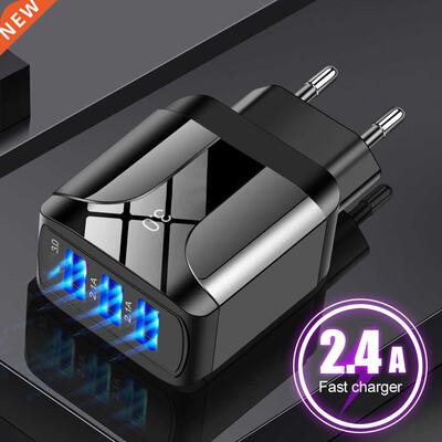 EU/US/UK Plug USB Charger Quick Charge 3.0 For Phone Adapter