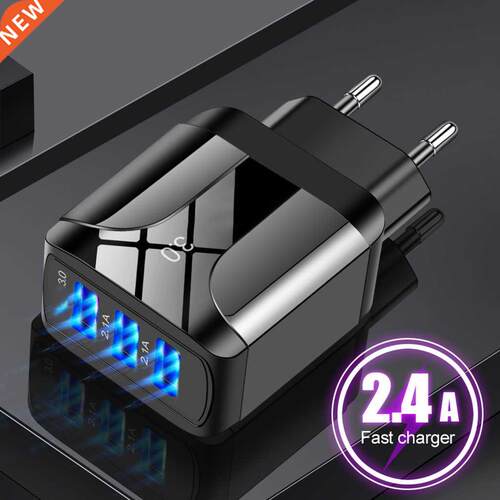 EU/US/UK Plug USB Charger Quick Charge 3.0 For Phone Adapter