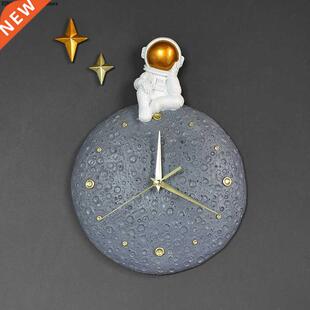Modern Light Luxury Astronaut Wall Clock Personality Dining
