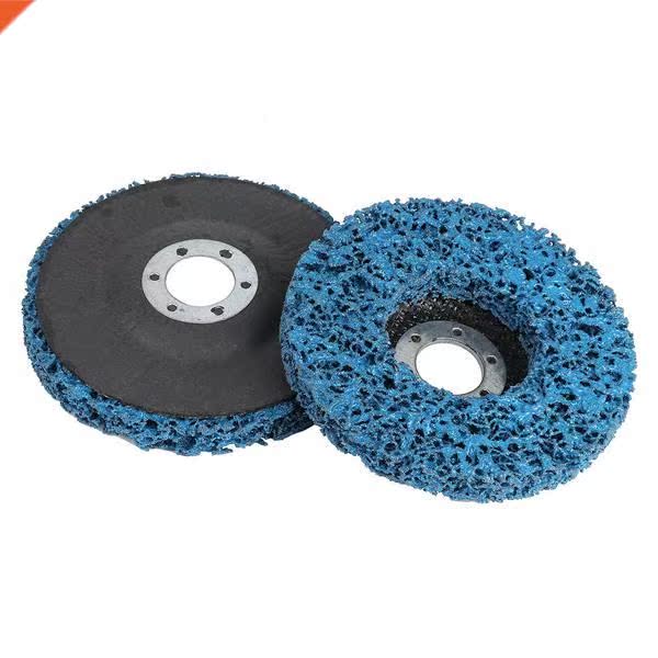 2Pcs 100X16Mm Poly Strip Disc Abrasive Wheel Paint Rust Remo