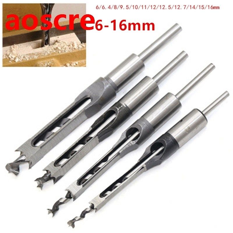 6-16mm  Square Hole HSS Twist Drill Bit Square Auger boring