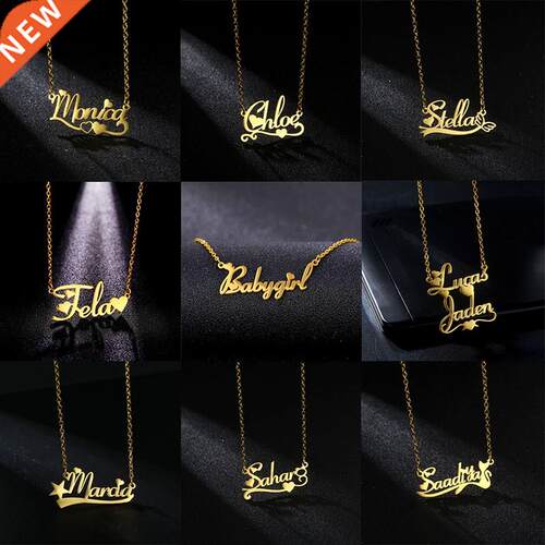 Custom Name Necklaces for Women Personalized Customized Fash