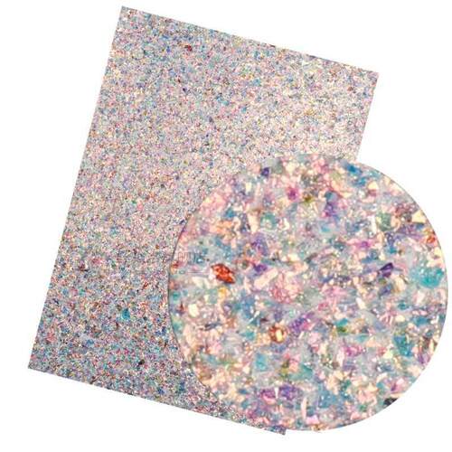 22*30cm Shiny Glitter Sequin Fabric Solid Bright Sewing DI