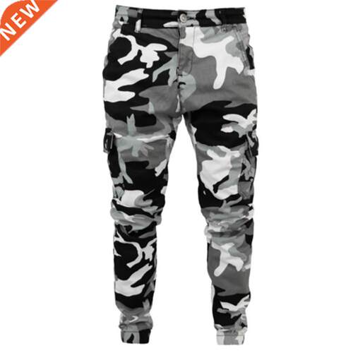 Camouflage Military Joggers Pants Men Pure Cotton Mens Sprin