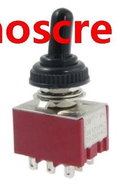 1pcs MTS-202 Red AC 250V 2A 125V 5A ON/ON 2 Position 3PDT To