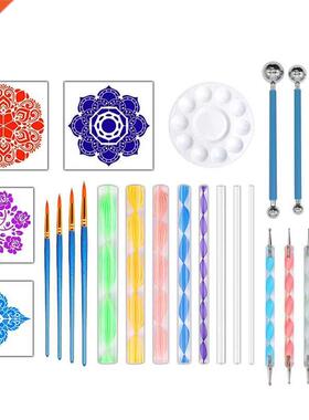 26Pcs Mandala Dotting Tools Kits Painting Tools Kits Brushes