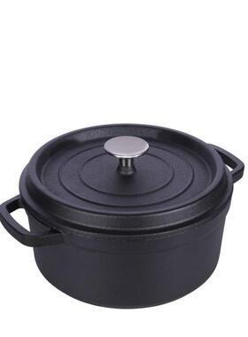 24cm Cast iron Dutch Oven Cast Iron Saucepan Soup Pot 3.8L 2